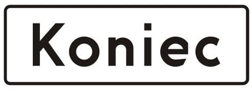 Znak T-3a 600x250 mm